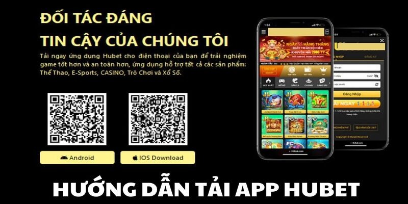 Tải app để đăng ký HUBET tiện lợi